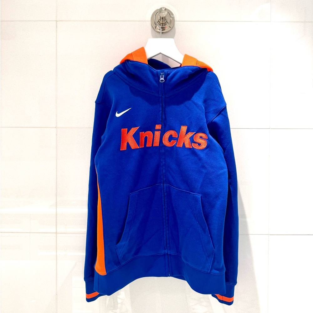 New York Knicks Full-Zip Hoodie in Blue